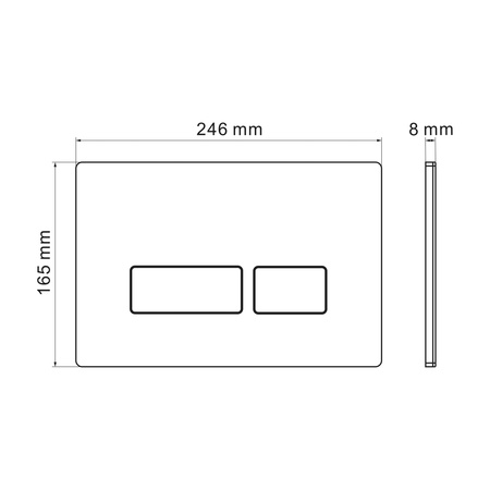 Клавиша смыва Grossman Pragma 700.K31.03.310.310 золото матовый